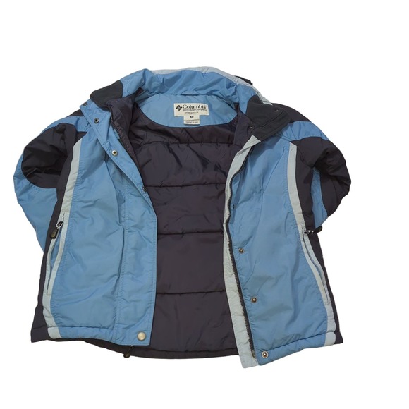 Columbia Winter Coat Women's M Sky Blue Brown Tint - Picture 2 of 6